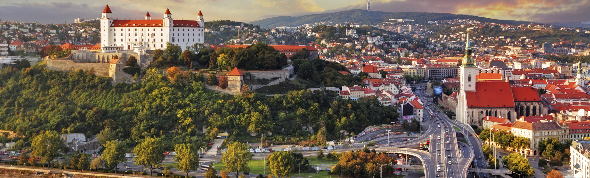 Luftansicht von Bratislava, Slowakei