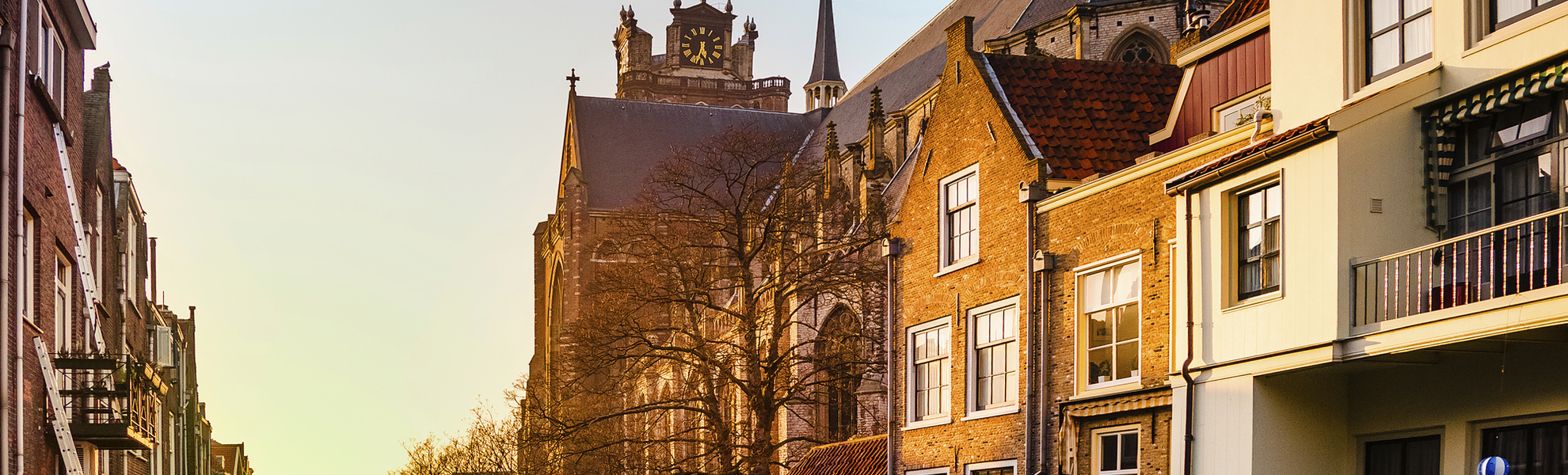 Kanal in Dordrecht, Niederlande