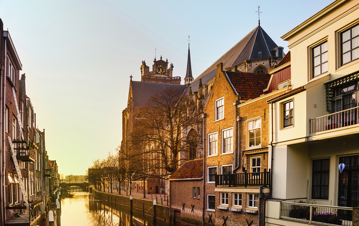 Kanal in Dordrecht, Niederlande