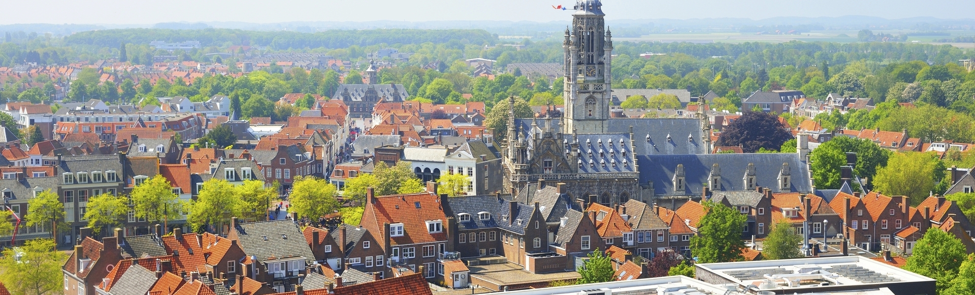 Luftaufnahme von Middelburg, Niederlande