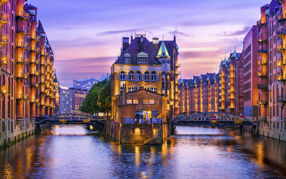 Wandrahmsfleet in Hamburg, Deutschland