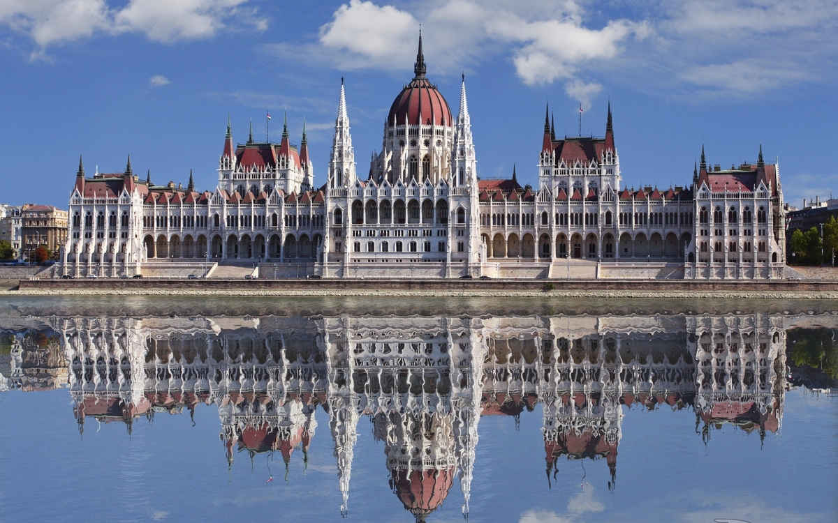Parlamentsgebäude in Budapest, Ungarn