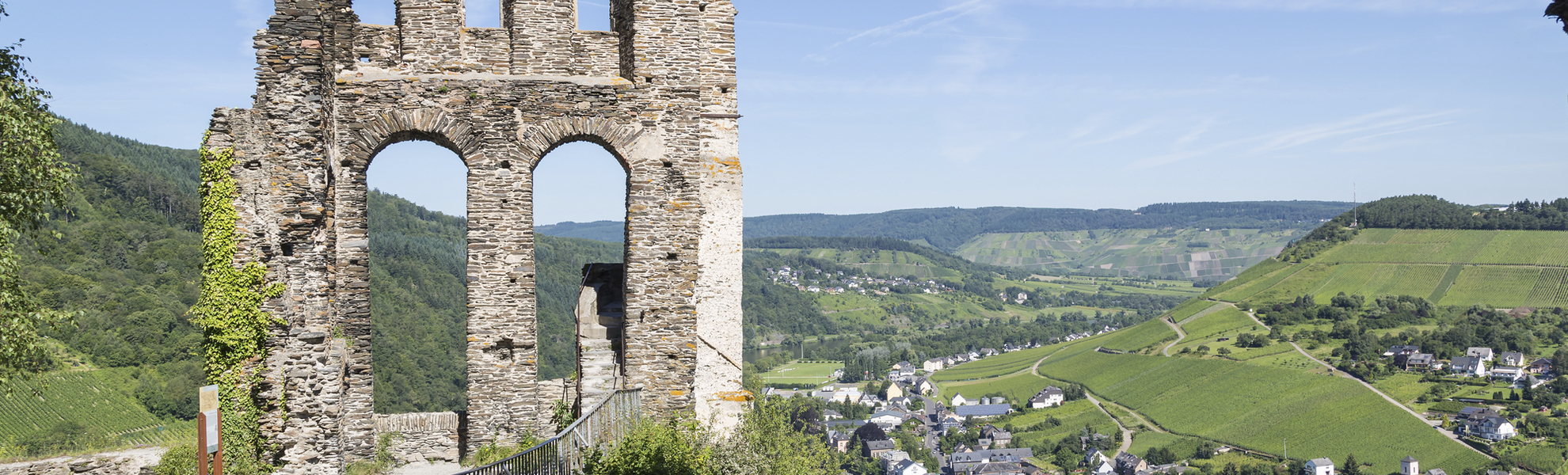 Ruine der Grevenburg in Traben Trarbach, Deutschland