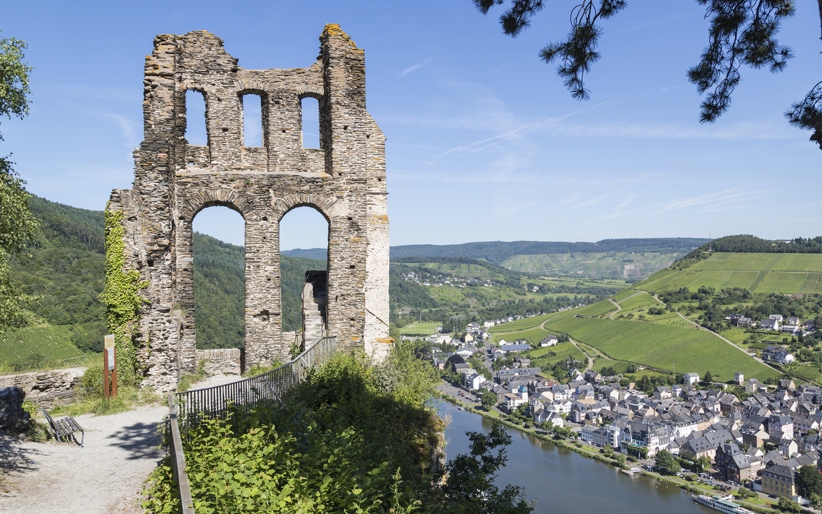 Ruine der Grevenburg in Traben Trarbach, Deutschland