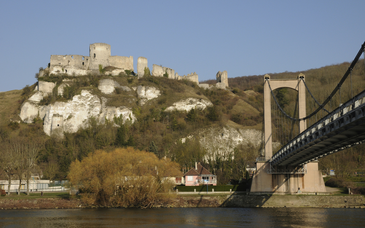 Chateau Gaillard an der Seine, Frankreich