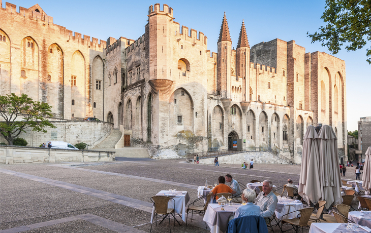 Papstpalast in Avignon, Frankreich