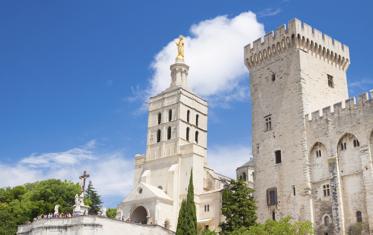 Papstpalast in Avignon, Frankreich