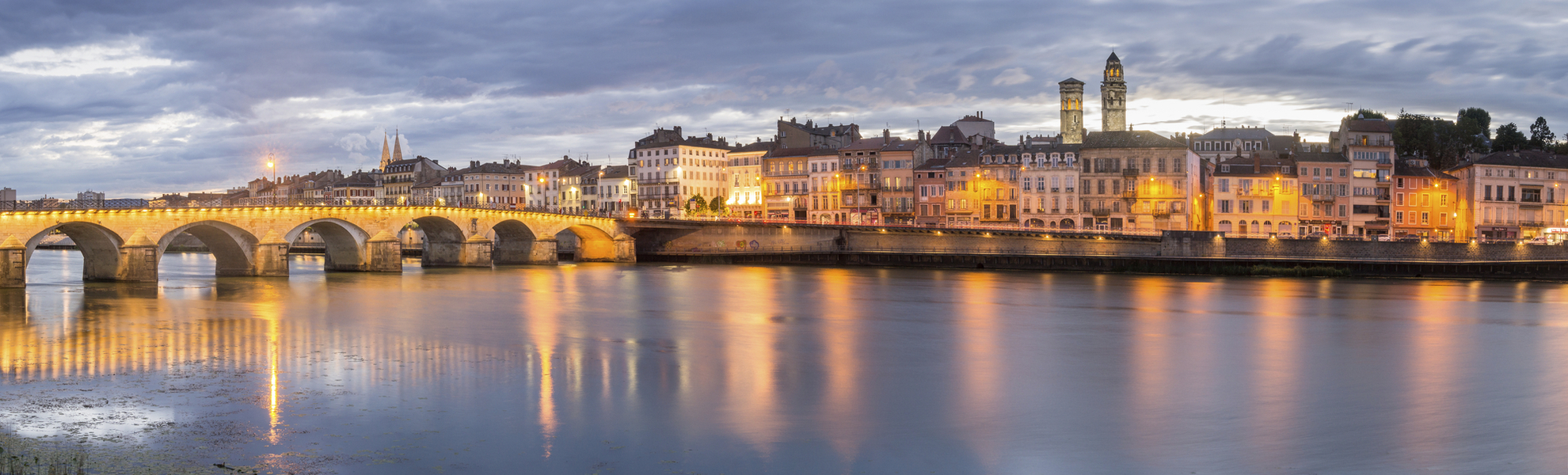 Skyline von Macon, Frankreich