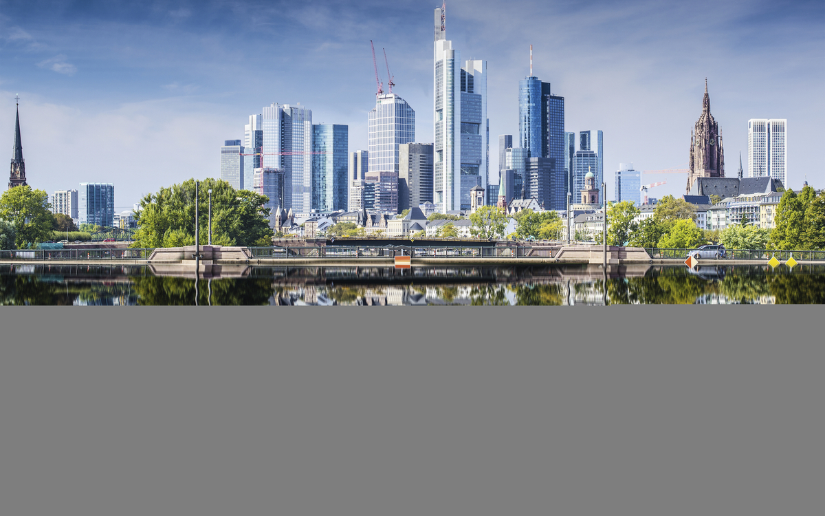Wolkenkratzer in Frankfurt am Main, Deutschland