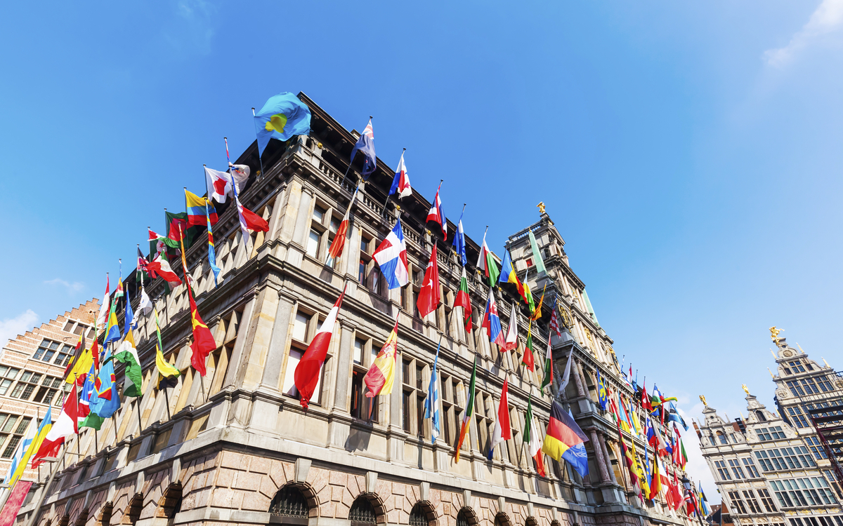 Rathaus in Antwerpen, Belgien