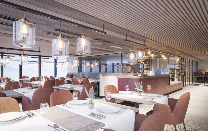 MS Amina, Modellbild Restaurant