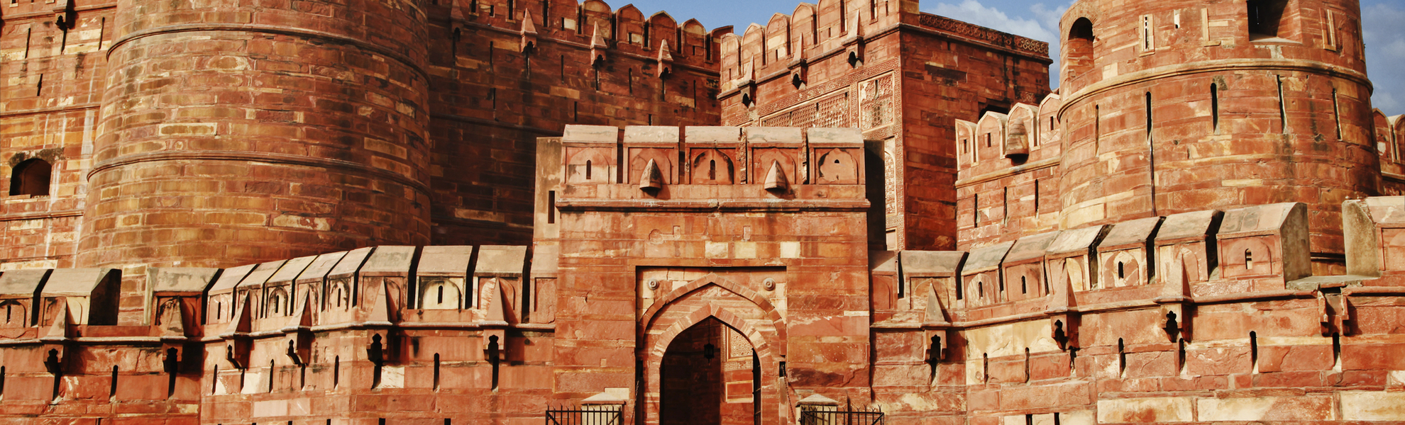 Rotes Fort in der Stadt Agra, Indien