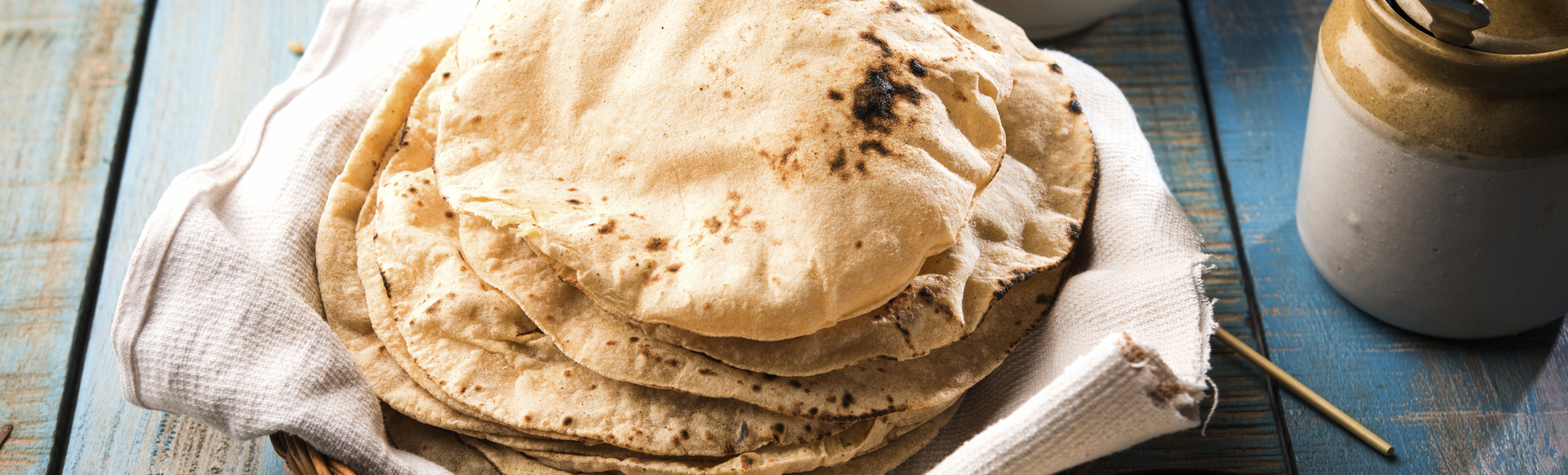 Chapatis- traditionelles Essen, Indien