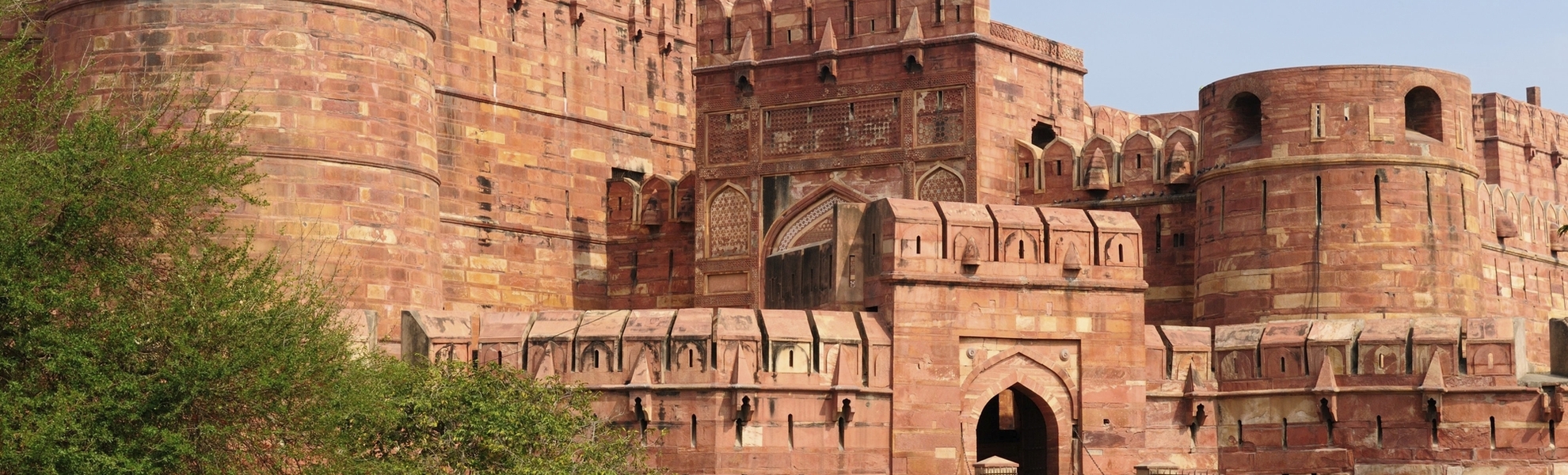 Rotes Fort in der Stadt Agra, Indien
