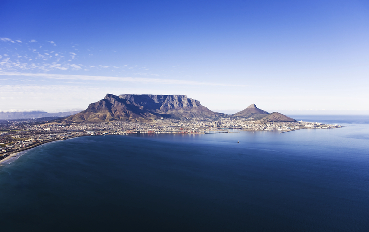 Blick auf den Tafelberg, Suedafrika