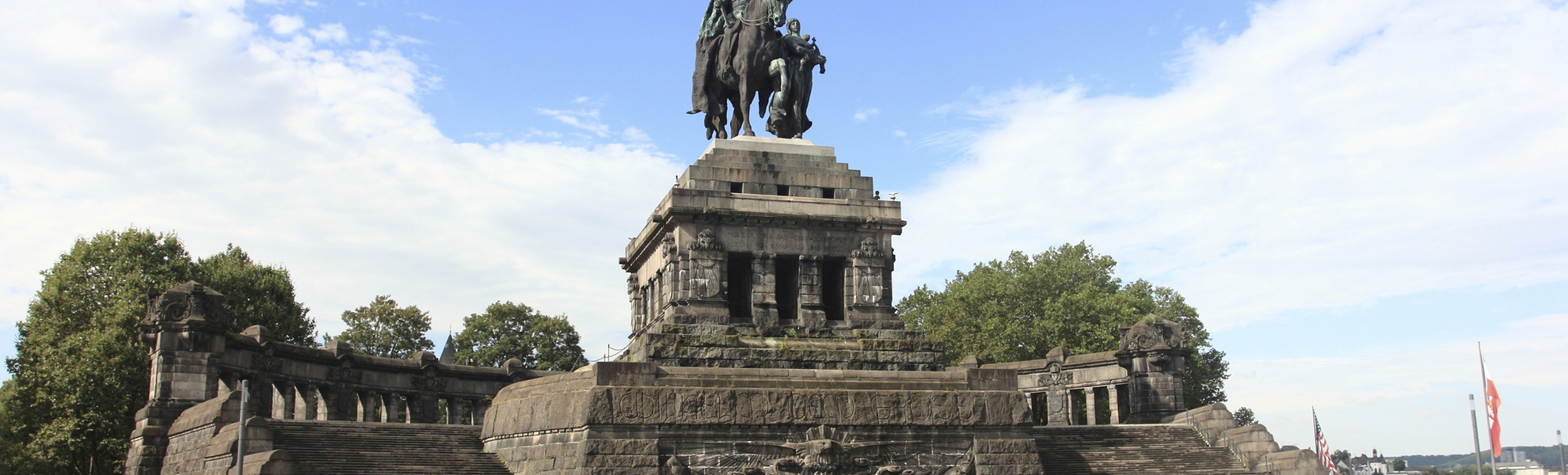 Deutsches Eck in Koblenz, Deutschland