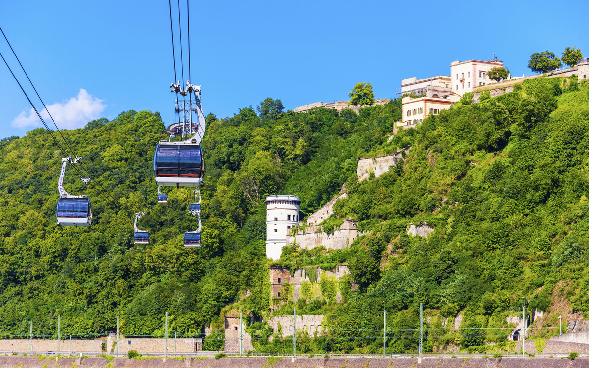 Seilbahn zur Burg Ehrenbreitstein, Deutschland