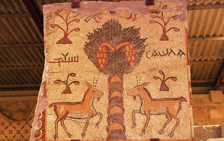 Mosaik, Taufkapelle Berg Nebo, Jordanien