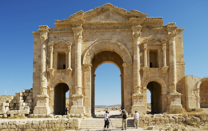 Hadriansbogen in Jerash, Jordanien