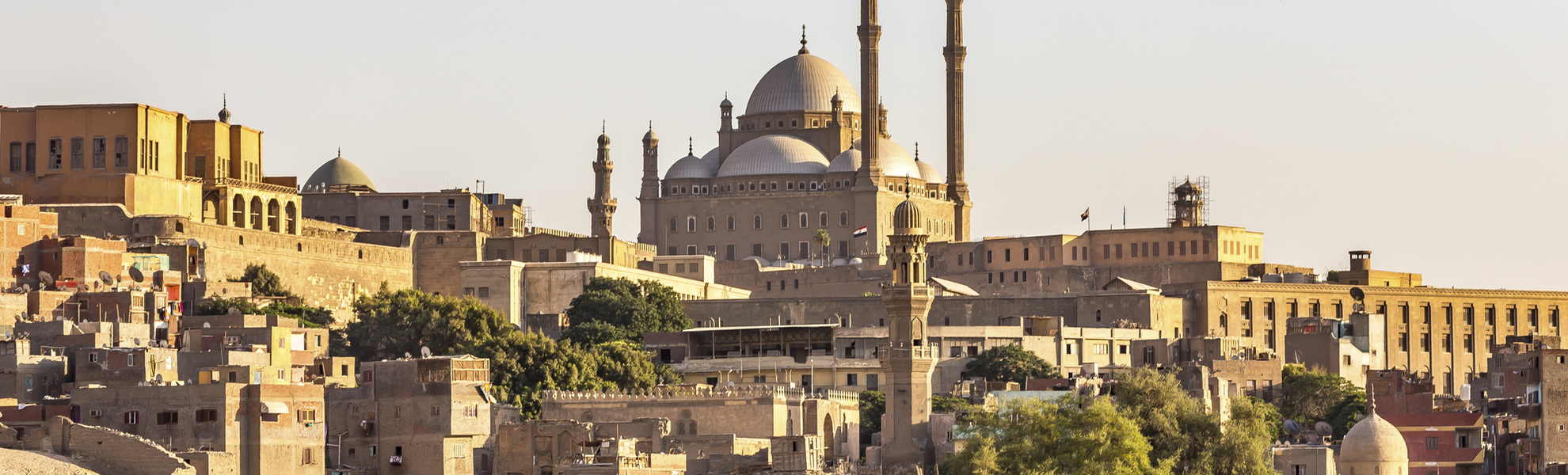 Blick auf die Alabaster-Moschee in Kairo, Ägypten