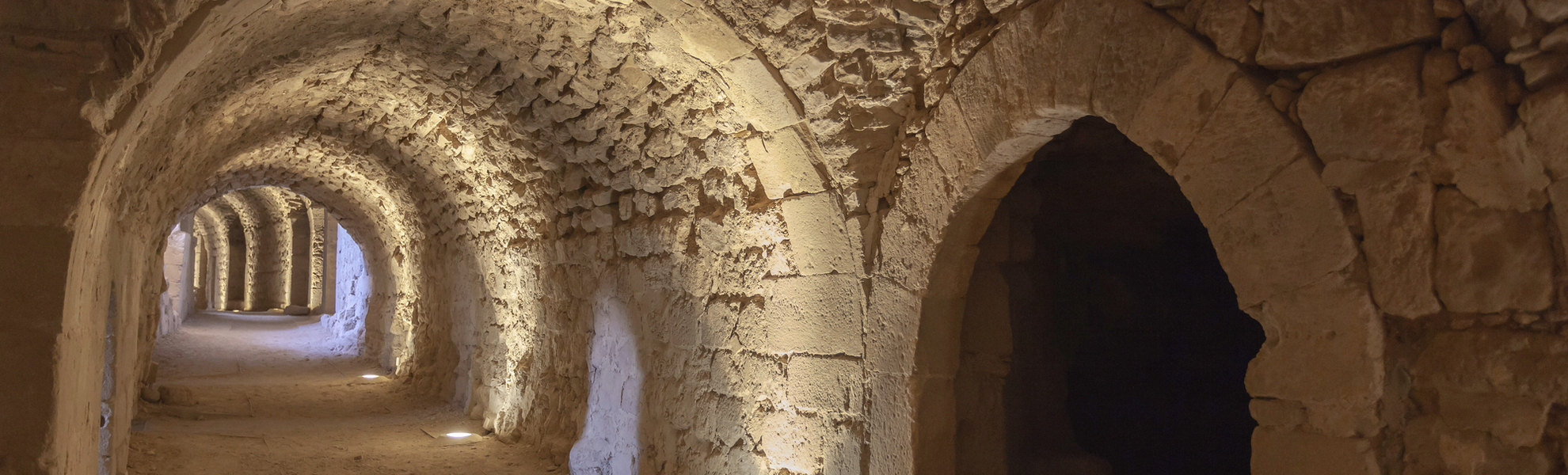 Innenbereich der Kreuzritterfestung von Kerak, Jordanien