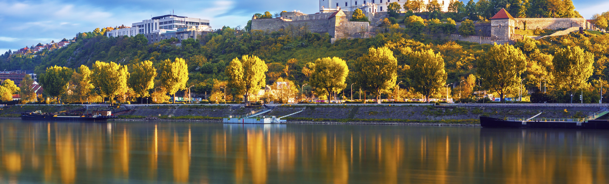 Blick auf die Burg Bratislava, Slowakei