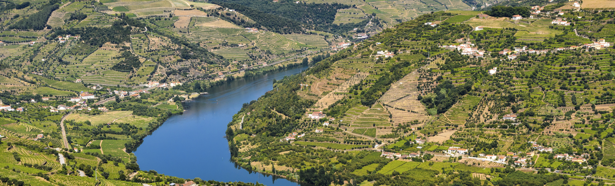Die Landschaft rum um den Douro, Portugal