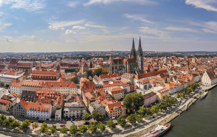 Panorama von Regensburg, Deutschland