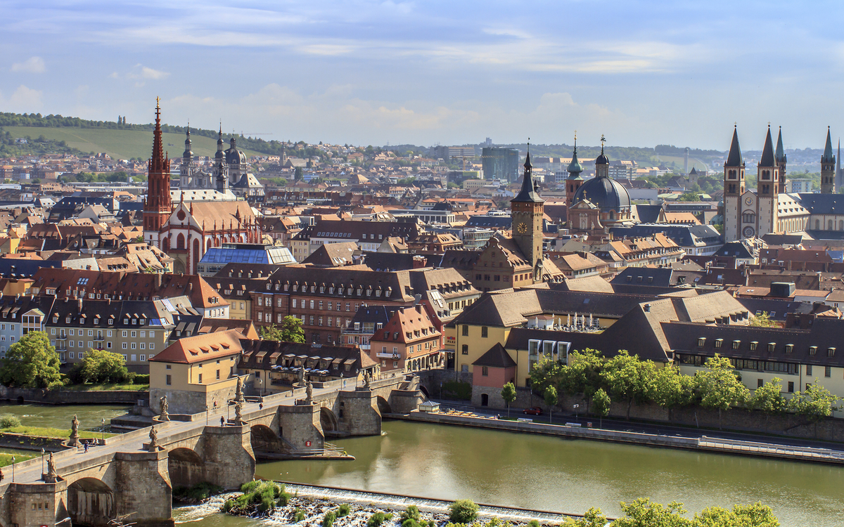 Panorama von Würzburg, Deutschland