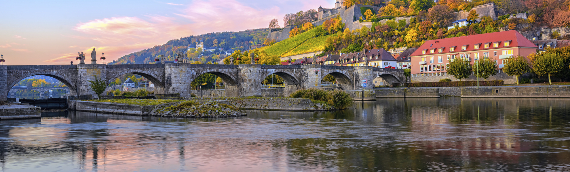 Skyline von Würzburg, Deutschland