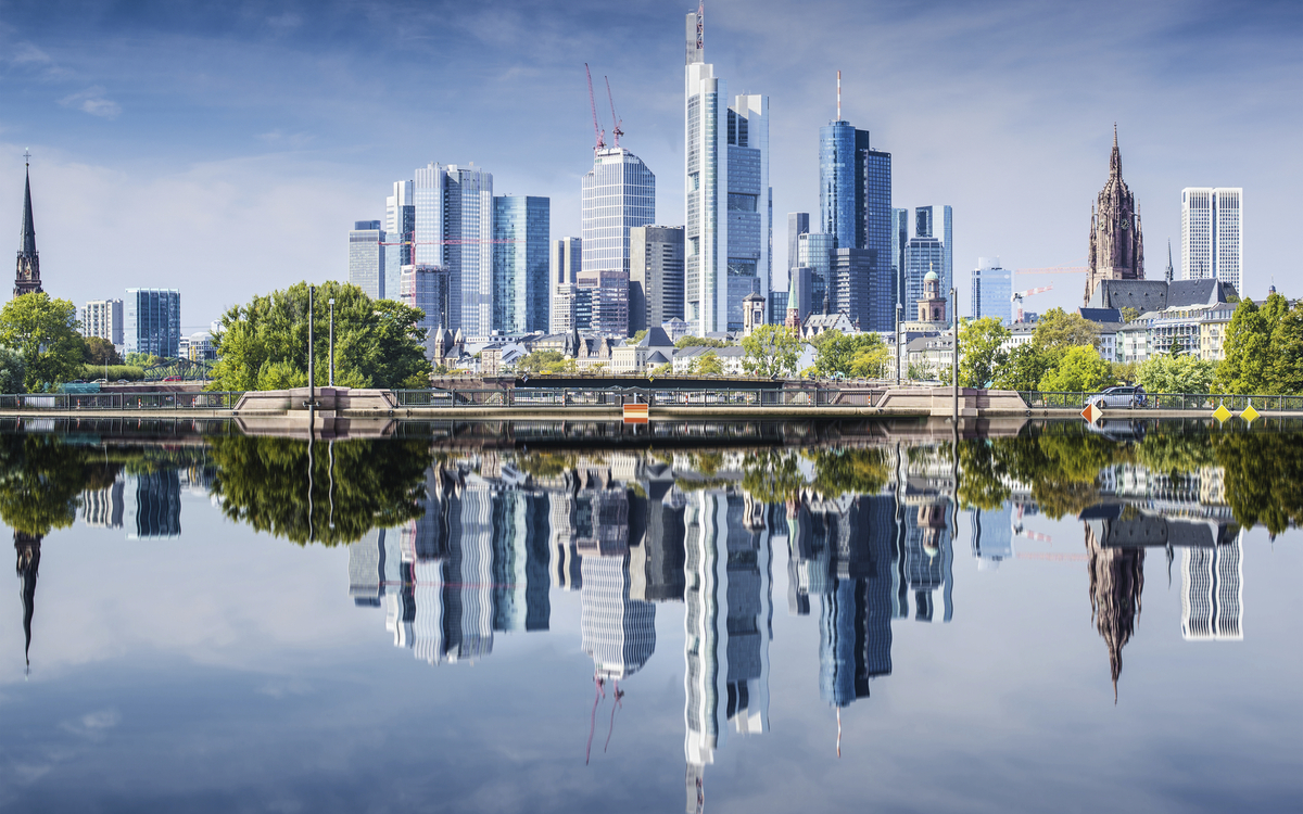 Wolkenkratzer in Frankfurt am Main, Deutschland