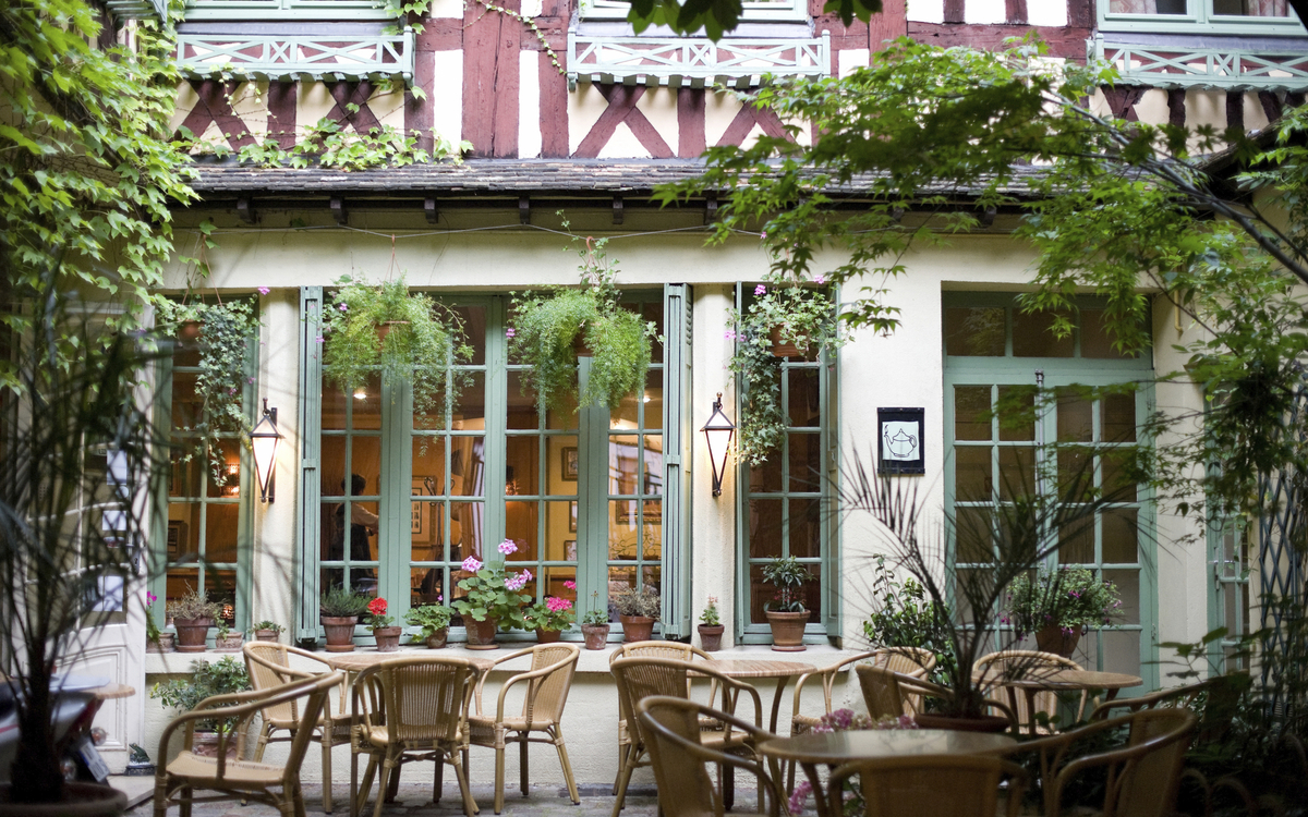 Gaststätte in Rouen, Frankreich