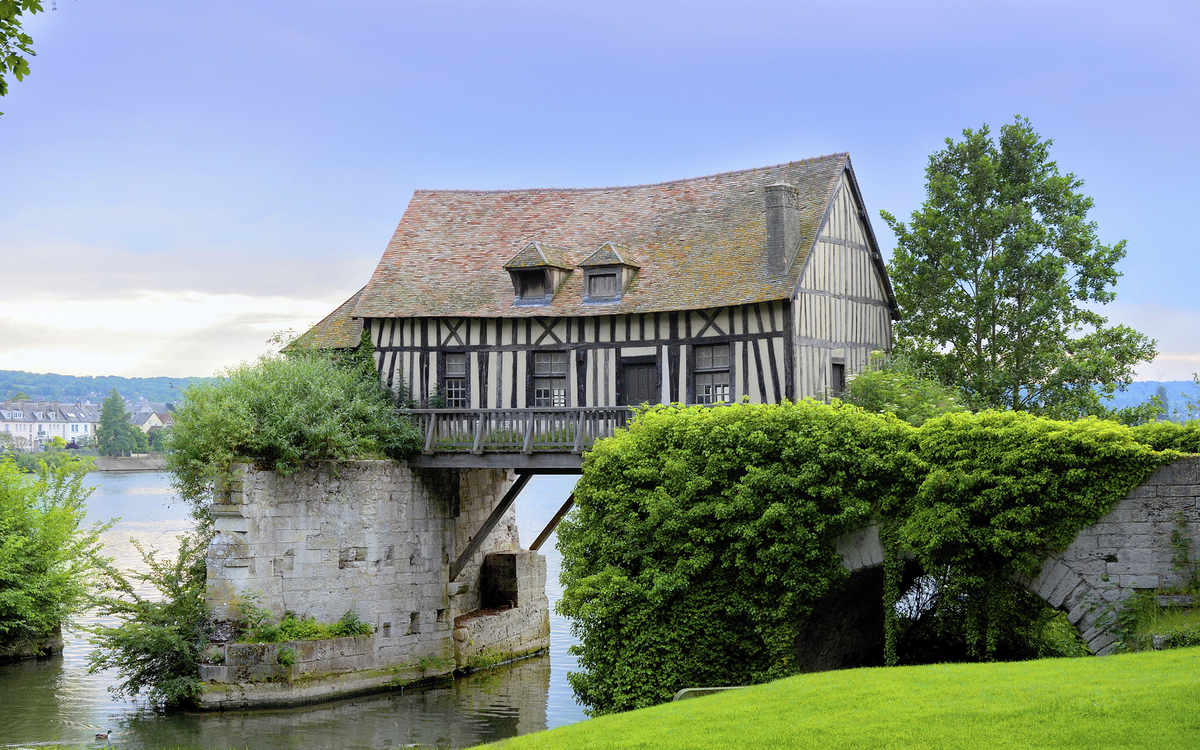 Alte Mühle in Vernon, Frankreich