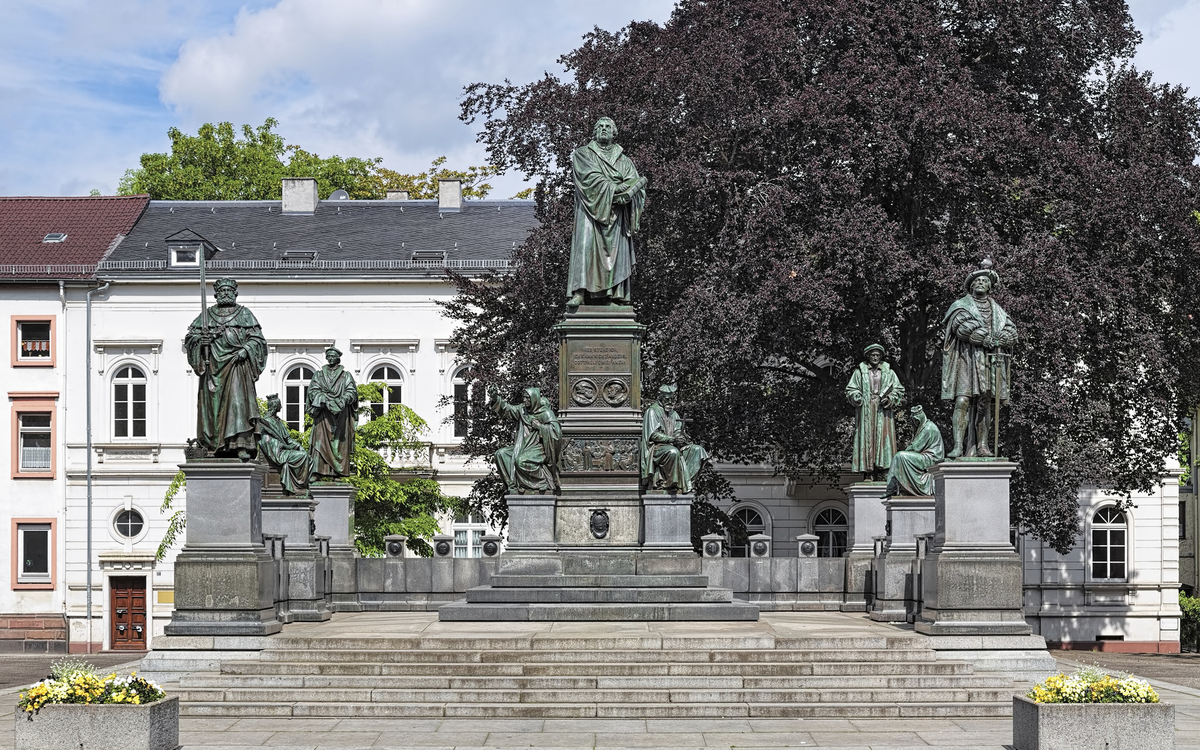 Das Lutherdenkmal in Worms, Deutschland