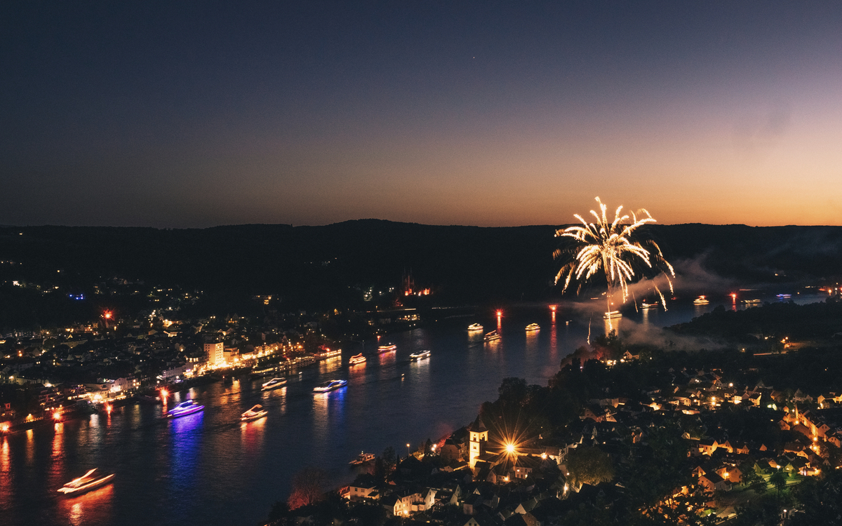 Rhein in Flammen in Bonn, Deutschland