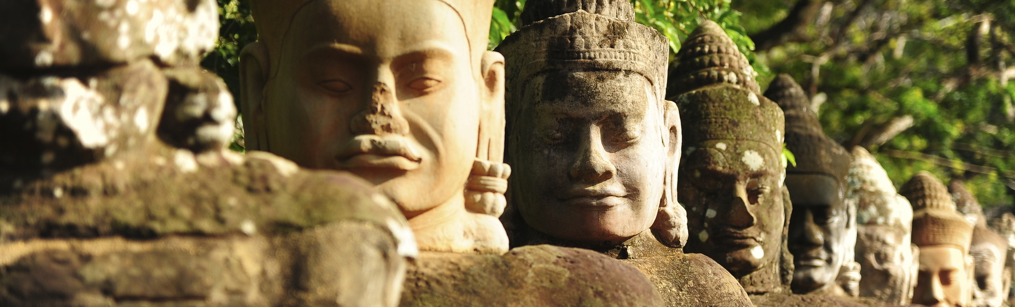 Buddhas im Tempel Angkor Thom, Kambodscha