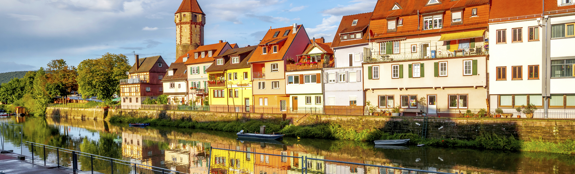 Haeuser in Wertheim, Deutschland