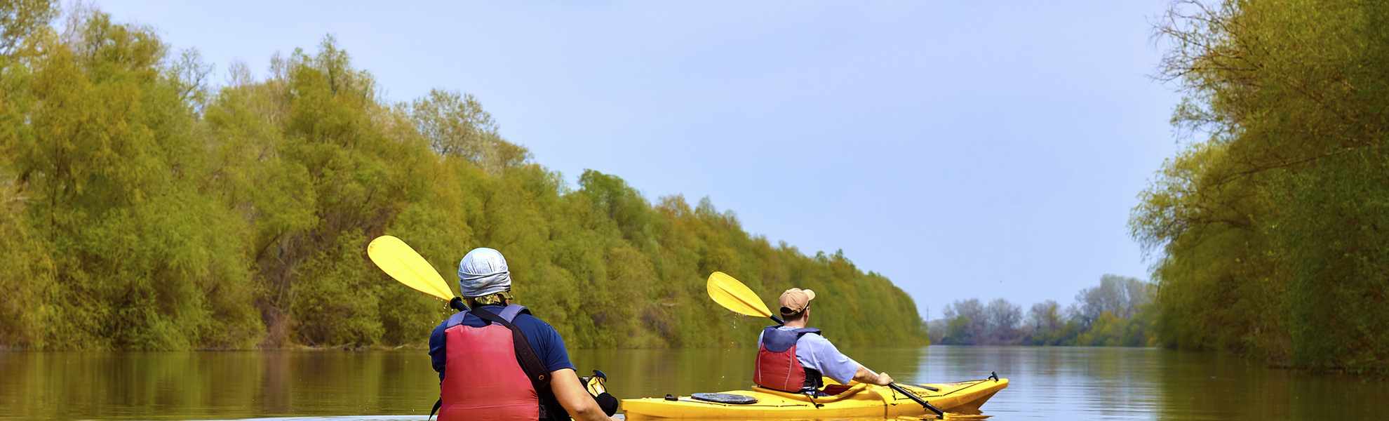 Paddler auf der Donau