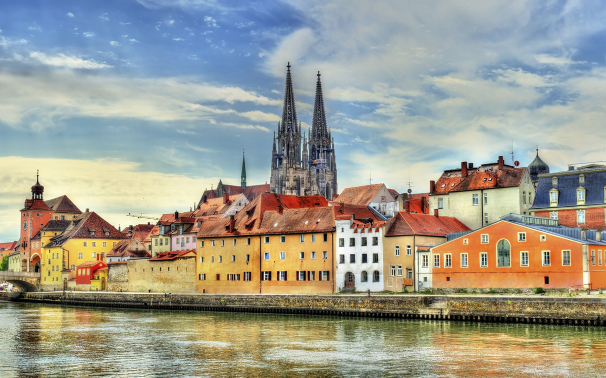 Donau bei Regensburg, Deutschland