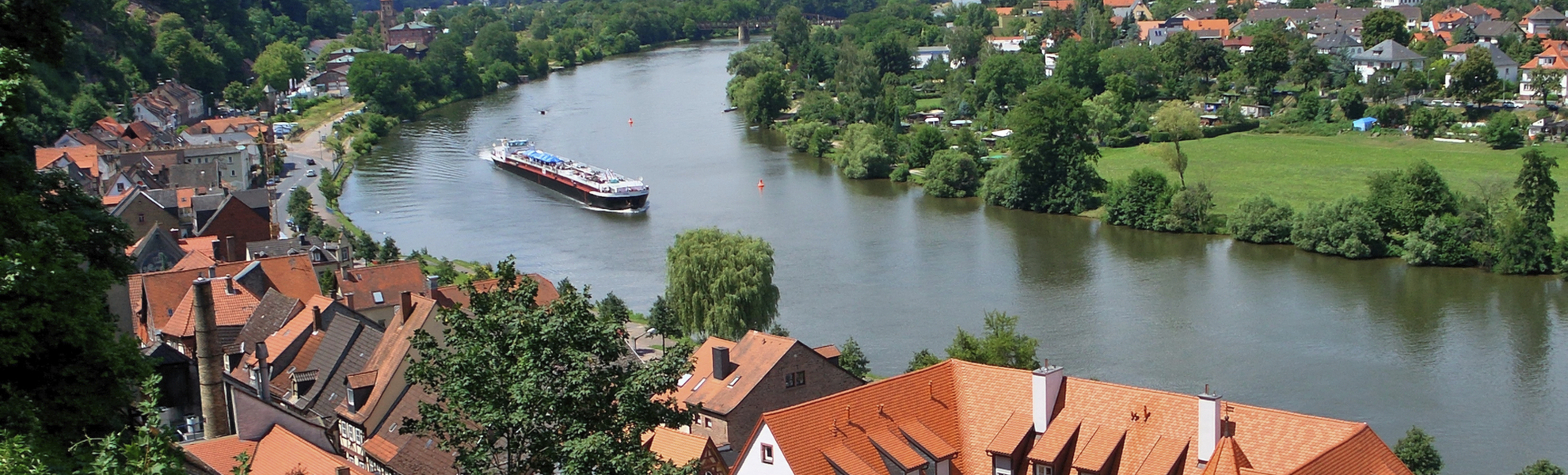 Main in Miltenberg, Deutschland