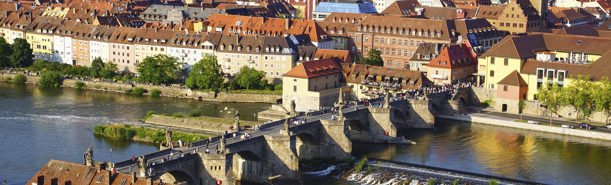 Alte Mainbrücke in Würzburg, Deutschland