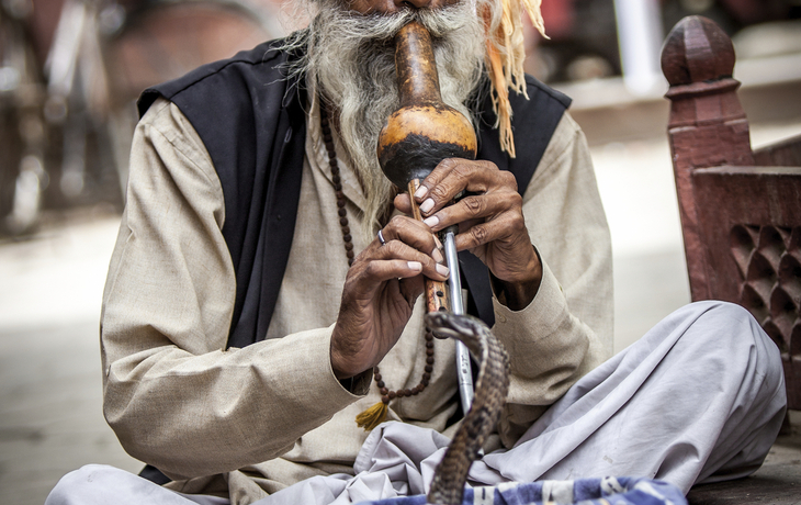 Schlangenbeschwörer aus Indien