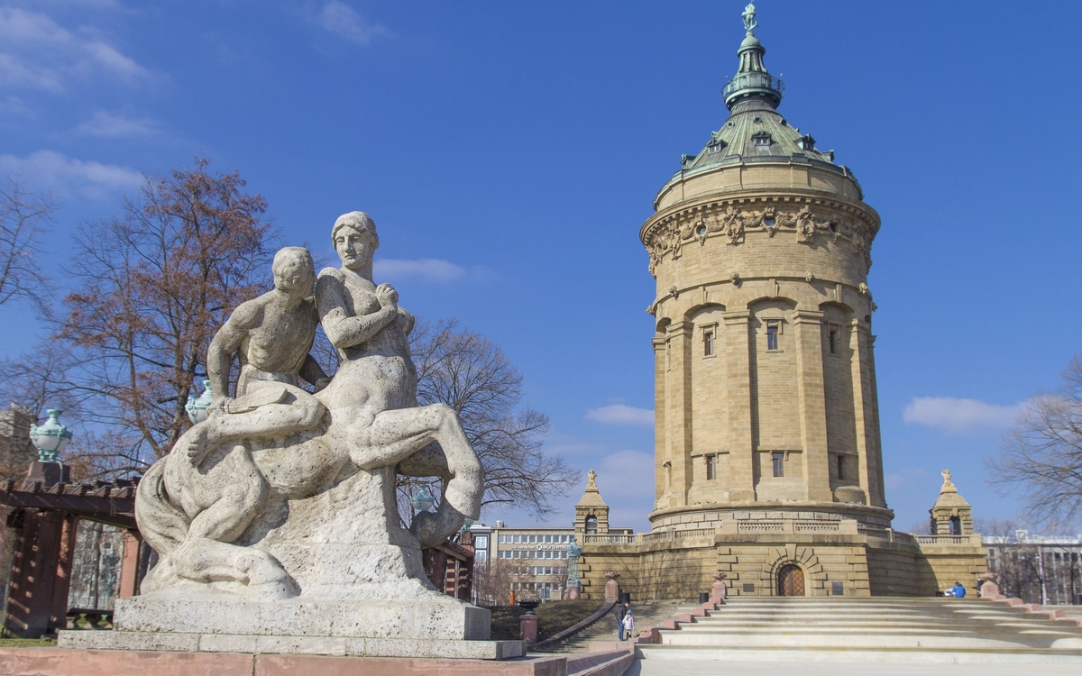 Wasserturm in Mannheim, Deutschland