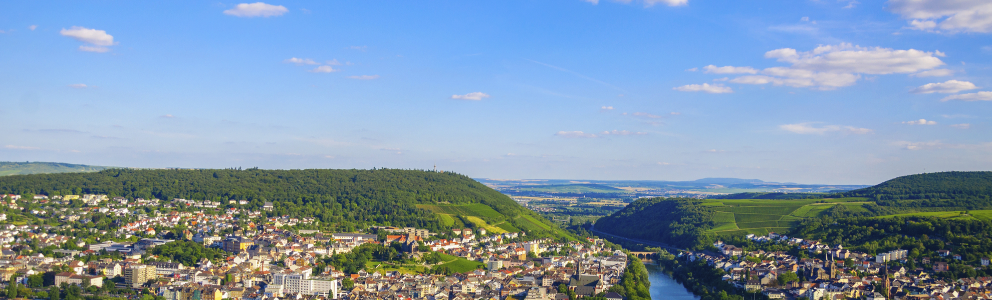 Panorama von Bingen, Deutschland