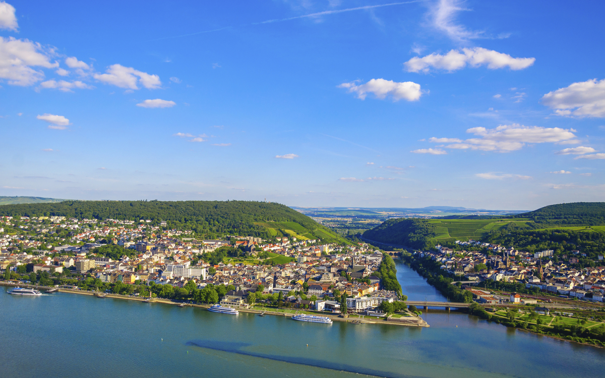 Panorama von Bingen, Deutschland