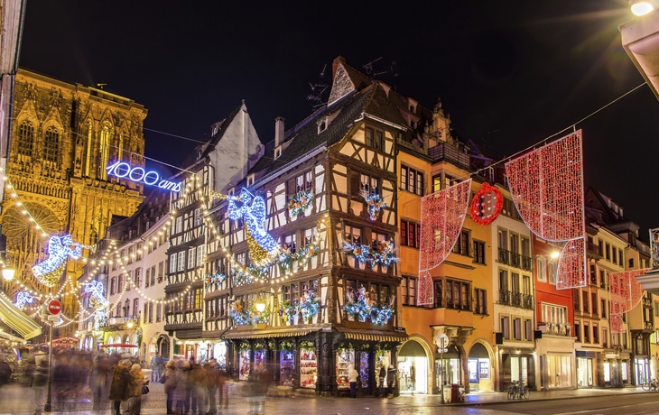 Weihnachtsmarkt in Straßburg, Frankreich