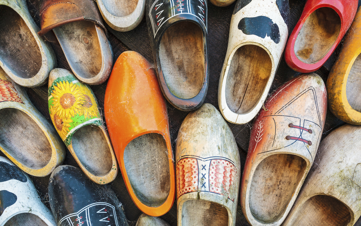 traditionelle niederländische Holzschuhe