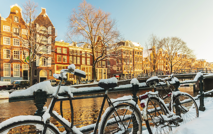 Amsterdam im Winter, Niederlande