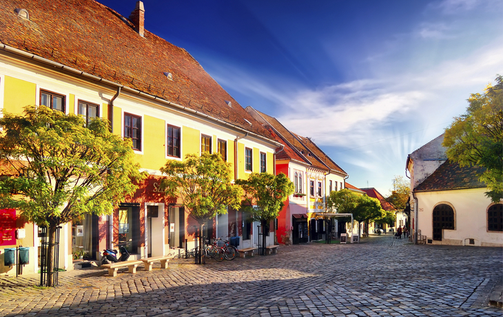 Straße in der Innenstadt von Budapest, Ungarn