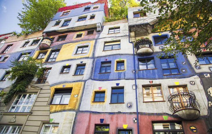 Hundertwasserhaus in Wien, Österreich
